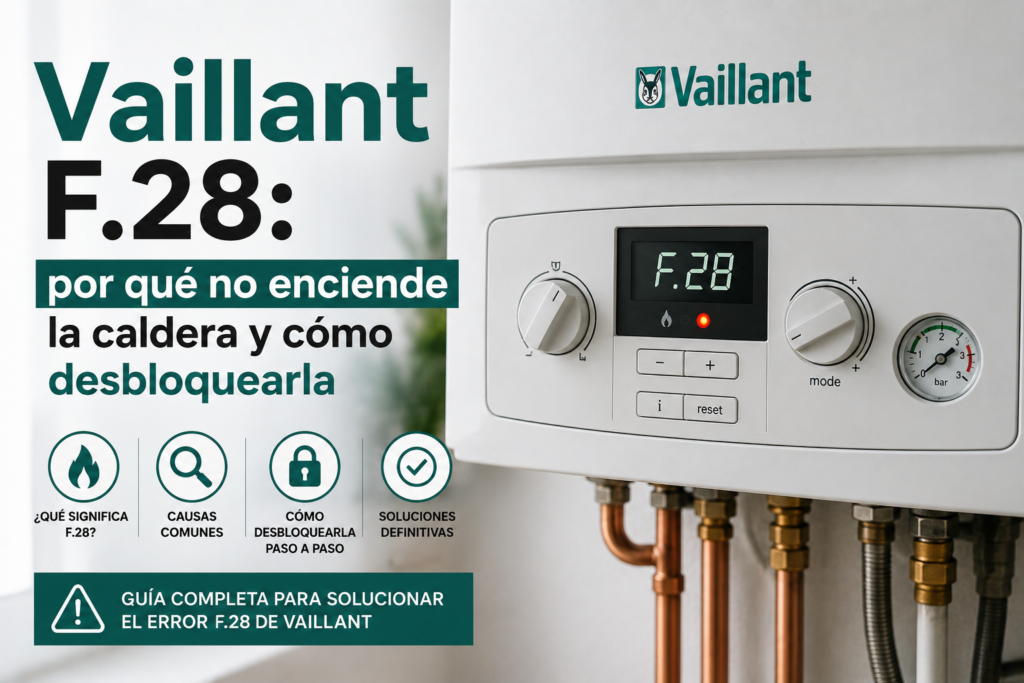 Vaillant F.28: por qué no enciende la caldera y cómo desbloquearla