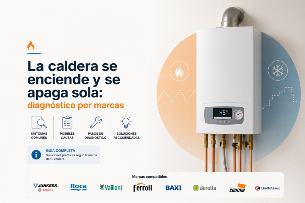 La caldera se enciende y se apaga sola: diagnóstico por marcas