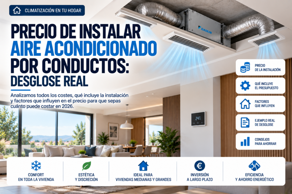 Cuánto cuesta instalar aerotermia en una casa de 150 m² en 2026