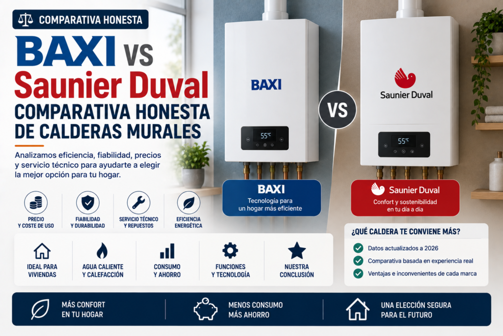 Junkers vs Vaillant: qué marca de caldera compensa más en 2026