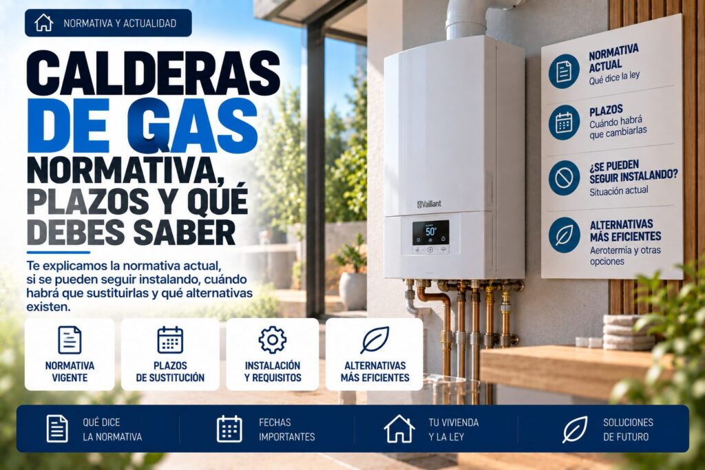 Calderas de gas: normativa, plazos y qué debes saber