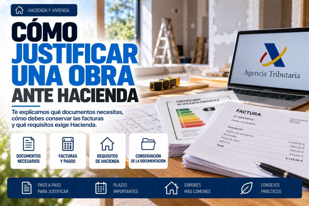 Cómo justificar una obra de eficiencia energética ante Hacienda